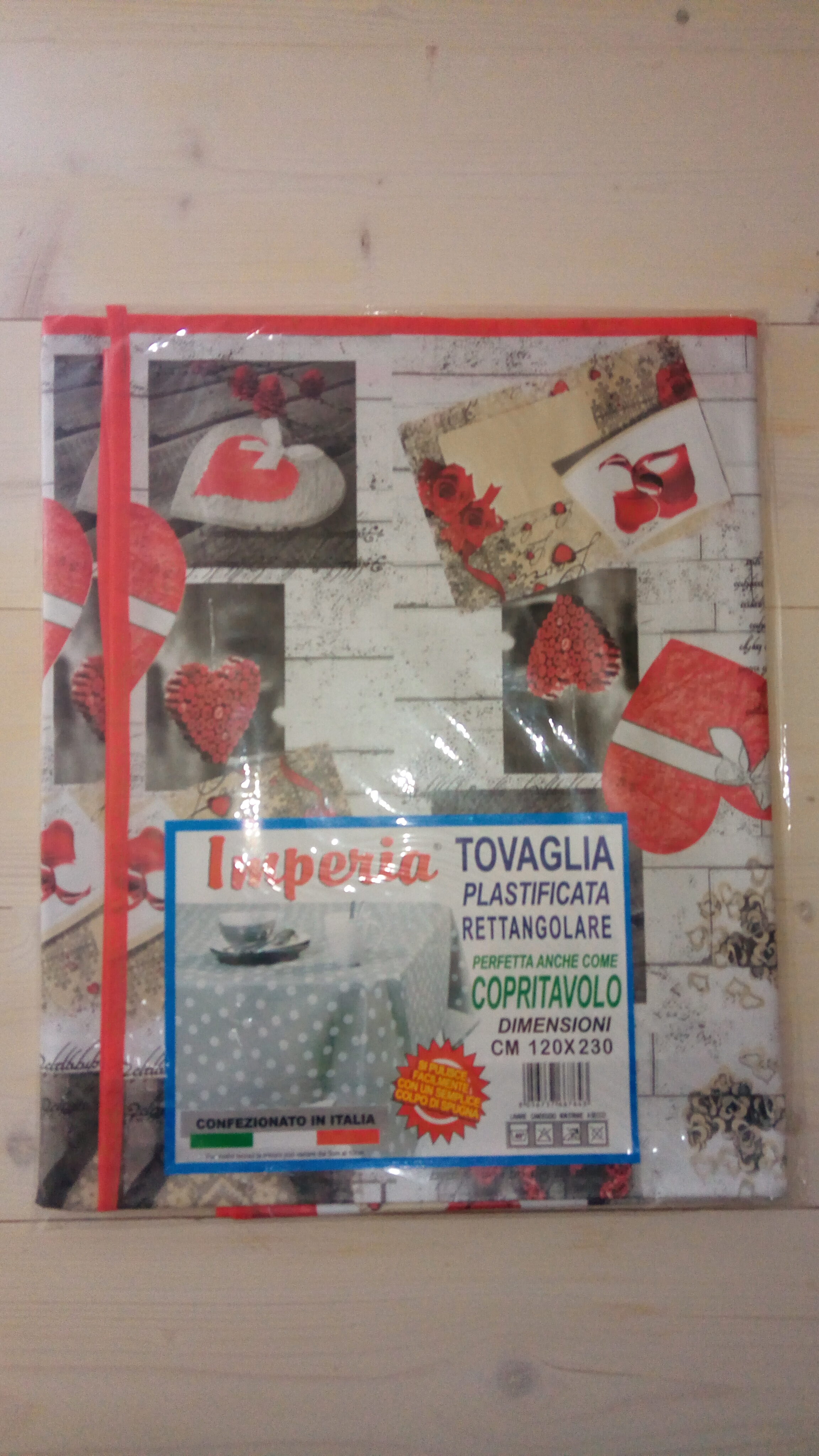 Tovaglia copri tavolo cucina plastica 120 x 230 cm –